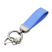 Load image into Gallery viewer, Suede Webbing Strap Keychain Durable Key Strap Muti-Pendant Key Holder Keyfob Auto Keychain For Car Key Ring