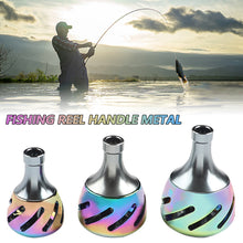 Load image into Gallery viewer, Fishing Reel knob Handle Metal Knob Reel Rocker Arm Grip Ergonomics Design DIY Modification Fishing Equipment Tackles