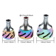 Load image into Gallery viewer, Fishing Reel knob Handle Metal Knob Reel Rocker Arm Grip Ergonomics Design DIY Modification Fishing Equipment Tackles