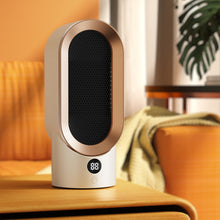 Load image into Gallery viewer, EU/US/UK Mini Electric Warm Air Heater Fan Safe PTC Ceramic Heating Auto Shut-off Portable Winter Household/Office/Bedroom Home Appliance