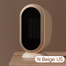 Load image into Gallery viewer, EU/US/UK Mini Electric Warm Air Heater Fan Safe PTC Ceramic Heating Auto Shut-off Portable Winter Household/Office/Bedroom Home Appliance