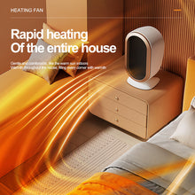 Load image into Gallery viewer, EU/US/UK Mini Electric Warm Air Heater Fan Safe PTC Ceramic Heating Auto Shut-off Portable Winter Household/Office/Bedroom Home Appliance