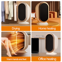 Load image into Gallery viewer, EU/US/UK Mini Electric Warm Air Heater Fan Safe PTC Ceramic Heating Auto Shut-off Portable Winter Household/Office/Bedroom Home Appliance
