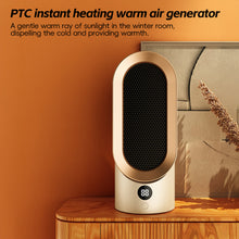 Load image into Gallery viewer, EU/US/UK Mini Electric Warm Air Heater Fan Safe PTC Ceramic Heating Auto Shut-off Portable Winter Household/Office/Bedroom Home Appliance