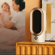 Load image into Gallery viewer, EU/US/UK Mini Electric Warm Air Heater Fan Safe PTC Ceramic Heating Auto Shut-off Portable Winter Household/Office/Bedroom Home Appliance