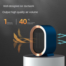 Load image into Gallery viewer, EU/US/UK Mini Electric Warm Air Heater Fan Safe PTC Ceramic Heating Auto Shut-off Portable Winter Household/Office/Bedroom Home Appliance
