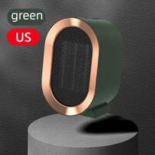 Load image into Gallery viewer, EU/US/UK Mini Electric Warm Air Heater Fan Safe PTC Ceramic Heating Auto Shut-off Portable Winter Household/Office/Bedroom Home Appliance