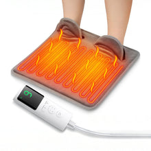 Load image into Gallery viewer, Electric Warm Heated Foot Mat Thermal Foot Comfort 9-Level Temperature Adjustment Timer Settings 36-55°C Elderly Office Cold Feet Foot Care
