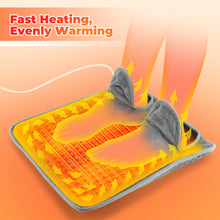 Load image into Gallery viewer, Electric Warm Heated Foot Mat Thermal Foot Comfort 9-Level Temperature Adjustment Timer Settings 36-55°C Elderly Office Cold Feet Foot Care