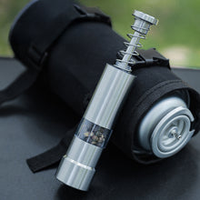 Load image into Gallery viewer, Stainless Steel Pepper Grinder Manual Pepper Mill Push Down Spice Grinder Clear View Camping Picnic BBQ Outdoor Kitchen Essential Tabletop Dining Accessory