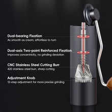 Load image into Gallery viewer, Manual Coffee Grinder Espresso Adjustable Hand Coffee Bean Mill 5/6/7-Core Professional Home Travel Office Use For Coffee Enthusiasts Home Baristas
