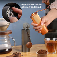 Load image into Gallery viewer, Hand Coffee Grinder Stainless Steel Burr Manual Coffee Bean Mill Home Travel Office Use For Coffee Enthusiasts Home Baristas