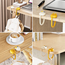Load image into Gallery viewer, Kawaii Cat Tail Desk Hook Portable Detachable Bag Holder Adjustable Movable Table Side Clamp Multifunctional Organizer for Home School Dormitory Office Travel