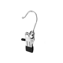 Load image into Gallery viewer, 10Pcs Stainless Steel Multifunctional Clothes Clips with Hooks Portable Hanging Clothespins Pants Storage & Drying Clips for Home Wardrobe Laundry Organizer