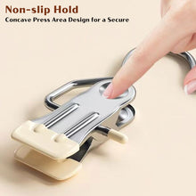 Load image into Gallery viewer, 10Pcs Stainless Steel Multifunctional Clothes Clips with Hooks Portable Hanging Clothespins Pants Storage & Drying Clips for Home Wardrobe Laundry Organizer