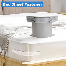 Load image into Gallery viewer, 4Pcs Heavy Duty Bed Sheet Holder Clips Bedspread Corner Tightener Non-Slip Sheet Locks Grippers Secure Fitted Sheet Straps Fit All Mattress Durable Reliable Protectors