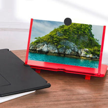 Load image into Gallery viewer, 12/10 Inch HD Mobile Phone Screen Amplifier Foldable Portable Video Magnifier Stand Bracket Smartphone Display Expander Phone Accessories