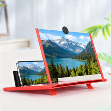 Load image into Gallery viewer, 12/10 Inch HD Mobile Phone Screen Amplifier Foldable Portable Video Magnifier Stand Bracket Smartphone Display Expander Phone Accessories