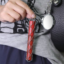 Load image into Gallery viewer, New Design Stainless Steel Metal Net Pocket Lipstick Bag Interchangeable Lip Balm Bag Silver Keychain Charm Bag Accessories