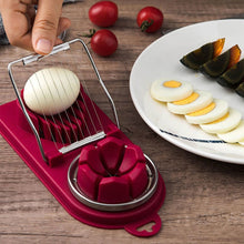 Load image into Gallery viewer, 2-in-1 Multifunctional Egg Cutter Stainless Steel Slicer Fancy Splitter Kitchen Divider Egg Cutting Tool Kitchen Gadgets