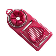 Load image into Gallery viewer, 2-in-1 Multifunctional Egg Cutter Stainless Steel Slicer Fancy Splitter Kitchen Divider Egg Cutting Tool Kitchen Gadgets