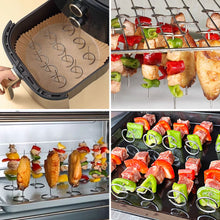 Load image into Gallery viewer, 10pcs Food Grade 304 Stainless Steel Vertical Grill Skewer Universal Accessories For Air Fryer Oven Baking Needle
