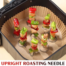 Load image into Gallery viewer, 10pcs Food Grade 304 Stainless Steel Vertical Grill Skewer Universal Accessories For Air Fryer Oven Baking Needle