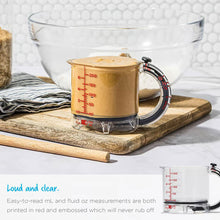 Load image into Gallery viewer, 4 In 1 Multifunctional Food Grade Adjustable Measuring Cup With Scraper Base Precision V Shaped Spout For Cooking Baking