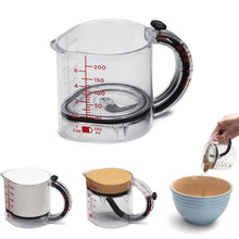 Load image into Gallery viewer, 4 In 1 Multifunctional Food Grade Adjustable Measuring Cup With Scraper Base Precision V Shaped Spout For Cooking Baking