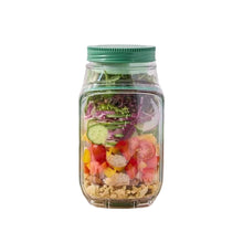 Load image into Gallery viewer, Portable Plastic Salad Pod Leakproof All In One Salad Container Side Opening Cover Fresh Fruit Storage Box For Meal Prep Picnic Home Office