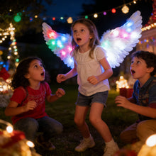 Load image into Gallery viewer, Children Luminous Feather Angel Wing Halo Fairy Wand Set LED Light Up Costume For Kids Christmas Stage Performance