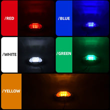 Load image into Gallery viewer, 6-LED Truck Trailer Side Marker Light Clearance Turn Signal Warning Light Chrome Plated Waterproof Housing for Vehicles