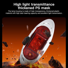 Load image into Gallery viewer, 6-LED Truck Trailer Side Marker Light Clearance Turn Signal Warning Light Chrome Plated Waterproof Housing for Vehicles