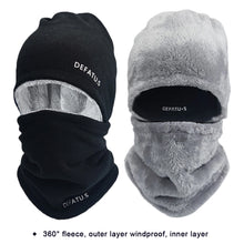 Load image into Gallery viewer, Multi-functional Winter Warm Neck Gaiter Hat Two-piece Set Thickened Windproof Cold-resistant Cycling Face Mask Winter Sports Accessories