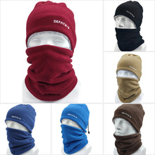 Load image into Gallery viewer, Multi-functional Winter Warm Neck Gaiter Hat Two-piece Set Thickened Windproof Cold-resistant Cycling Face Mask Winter Sports Accessories