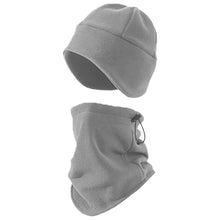 Load image into Gallery viewer, Polar Fleece Thickened Neck Gaiter and Hat 2-in-1 Set Warm Windproof Coldproof Cycling Skiing Hat Autumn Winter Outdoor Sports Suit