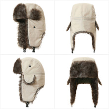 Load image into Gallery viewer, Winter Windproof Coldproof Ear Protection Hat Fleece Lined Pilot Cap with Buckle Outdoor Mountaineering Cycling Warm Equipment