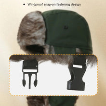 Load image into Gallery viewer, Winter Windproof Coldproof Ear Protection Hat Fleece Lined Pilot Cap with Buckle Outdoor Mountaineering Cycling Warm Equipment