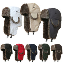 Load image into Gallery viewer, Winter Windproof Coldproof Ear Protection Hat Fleece Lined Pilot Cap with Buckle Outdoor Mountaineering Cycling Warm Equipment
