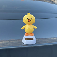 Load image into Gallery viewer, Solar Powered Duck Car Ornament Shaking Head Toy Car Dashboard Ornament Auto Home Decoration Solar Swing for Kids Gifts
