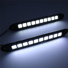 Load image into Gallery viewer, 2Pcs Car LED Daytime Running Light DRL COB White Waterproof Flexible Silicone Highlight Auto COB Lamp Car Exterior Accessories