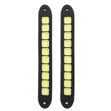 Load image into Gallery viewer, 2Pcs Car LED Daytime Running Light DRL COB White Waterproof Flexible Silicone Highlight Auto COB Lamp Car Exterior Accessories