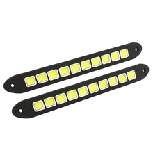 Load image into Gallery viewer, 2Pcs Car LED Daytime Running Light DRL COB White Waterproof Flexible Silicone Highlight Auto COB Lamp Car Exterior Accessories