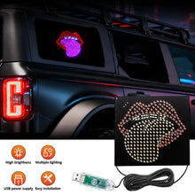 Load image into Gallery viewer, Car LED Decorative Light Rear Window Warning Light Devil Eye Atmosphere Light Auto Decoration Accessories