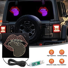 Load image into Gallery viewer, Car LED Decorative Light Rear Window Warning Light Devil Eye Atmosphere Light Auto Decoration Accessories