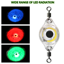Load image into Gallery viewer, Mini Fishing Lure Light LED Deep Drop Underwater Eye Shape Fishing Squid Fishing Bait Luminous Lure for Attracting Fish