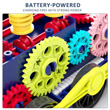 Load image into Gallery viewer, Electric Gear Train Toy For Kids Toddlers Baby Crawling Train With Light Sound Music Transparent Gear Early Educational Interactive Toy