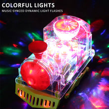 Load image into Gallery viewer, Electric Gear Train Toy For Kids Toddlers Baby Crawling Train With Light Sound Music Transparent Gear Early Educational Interactive Toy
