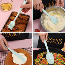 Load image into Gallery viewer, 6 Pieces Food Grade Silicone Spatula Set Heat Resistant Non Stick Spatula Turner Scraper Oil Brush For Cooking Baking Mixing Kitchen Tool