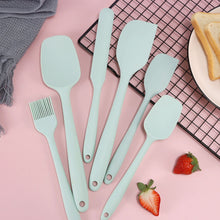 Load image into Gallery viewer, 6 Pieces Food Grade Silicone Spatula Set Heat Resistant Non Stick Spatula Turner Scraper Oil Brush For Cooking Baking Mixing Kitchen Tool